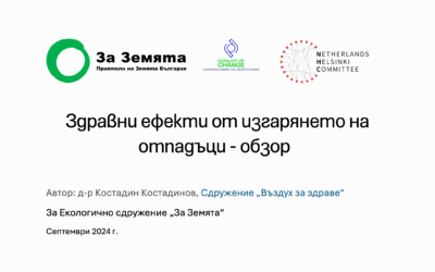 Обзор на здравните ефекти от изгарянето на отпадъци